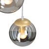 Стеклянный подвесной светильник  V4828-8/6S форма шар прозрачный Vitaluce