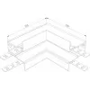 Коннектор угловой Slim Magnetic 85093/00 Elektrostandard