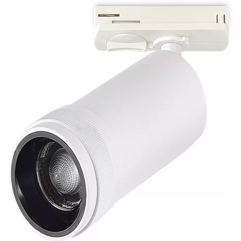 Трековый светильник Однофазная трековая система ST384.536.10 цилиндр белый ST Luce