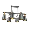 Потолочная люстра Tristen 3641/6C черная Lumion
