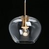 Стеклянный подвесной светильник Крайс 657011906 форма шар прозрачный DeMarkt