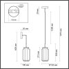 Стеклянный подвесной светильник Jam 5409/11L цилиндр прозрачный Odeon Light