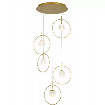 Подвесной светильник Elliot Diamante MD21001043-5A gold DeLight Collection форма шар