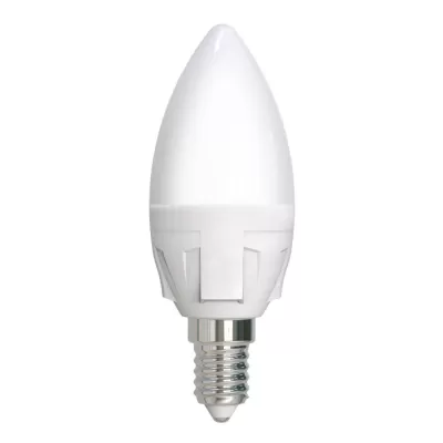 Лампочка светодиодная Яркая LED-C37 7W/6500K/E14/FR PLP01WH Uniel