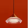 Подвесной светильник Cave FR5631PL-L5BS конус белый Freya