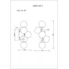 Стеклянное бра  K2KM1105W-5 форма шар белое Garda Decor