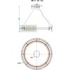 Подвесная люстра Patricia WE117.03.103 цилиндр прозрачная Wertmark