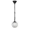 Стеклянный подвесной светильник Cirque 2169-1P форма шар прозрачный F-Promo