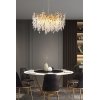 Стеклянная подвесная люстра Shiro-noda FTB006R-100 brass/clear прозрачная DeLight Collection