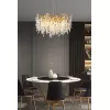 Стеклянная подвесная люстра Shiro-noda FTB006R-100 brass/clear прозрачная DeLight Collection