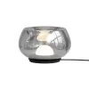 Стеклянный интерьерная настольная лампа FLOA DK6747-BK+SM серый Denkirs Стеклянный интерьерная настольная лампа FLOA DK6747-BK+SM серый Denkirs