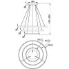 Подвесной светильник Rim MOD058PL-L100B3K черный Maytoni