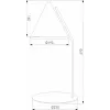 Интерьерная настольная лампа Cono 16009 Cono черный конус TK Lighting