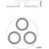 Потолочная люстра Alunit 10281/3LED прозрачная Escada