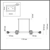 Стеклянный подвесной светильник Kliff 5427/40L белый Odeon Light