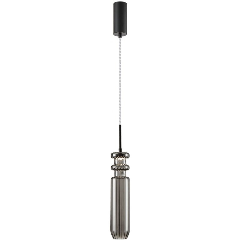 Стеклянный подвесной светильник Crystal A2942SP-1BK цилиндр