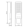 Уличный консольный светильник Avenue 629536320 прозрачный Gauss