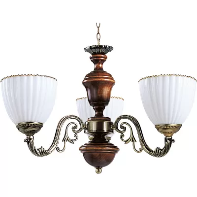 Подвесная люстра 853 853-03-03 красное дерево+бронза N-Light