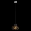 Стеклянный подвесной светильник Cluster 10467P Black черный Loft It