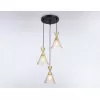 Стеклянный подвесной светильник Traditional TR3175 конус цвет янтарь Ambrella