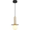 Стеклянный подвесной светильник Earthy SL1194.303.01 белый форма шар ST Luce