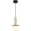 Стеклянный подвесной светильник Earthy SL1194.303.01 белый форма шар ST Luce