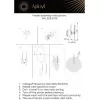 Стеклянный настенный светильник Luca APL.329.31.05 круглый Aployt