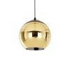 Стеклянный подвесной светильник Gold Shade VL2153P98 форма шар цвет золото Vele Luce