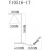 Интерьерная настольная лампа Omaha V10516-1T конус черный