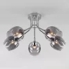 Стеклянная потолочная люстра Marci 30164/5 хром форма шар Eurosvet