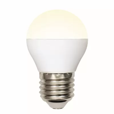 Лампочка светодиодная  LED-G45-6W/WW/E27/FR/MB PLM11WH картон Uniel