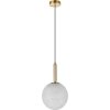 Стеклянный подвесной светильник Float 10429/250 форма шар белый Loft It