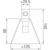 Стеклянный трековый светильник Tringlas DL20234M5W1 Black прозрачный конус