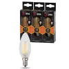 Лампочка светодиодная филаментная  F-LED B35-11w-827-E14 ЭРА