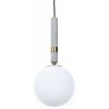 Стеклянный подвесной светильник Granino LDP 6011-1 MD форма шар белый Lumina Deco
