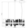 Стеклянный подвесной светильник Lotta WE460.02.303 прозрачный Wertmark