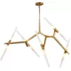 Стеклянная подвесная люстра Agnes 9078/10 gold белая DeLight Collection Стеклянная подвесная люстра Agnes 9078/10 gold белая DeLight Collection