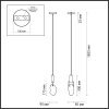 Стеклянный подвесной светильник Lia 6696/5L прозрачный Odeon Light