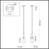 Стеклянный подвесной светильник Lia 6696/5L прозрачный Odeon Light