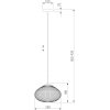 Стеклянный подвесной светильник Gem 50263/1 темно-серый серый Eurosvet