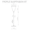 Подвесной комплект Profile Suspension Kit 9461 Nowodvorski