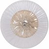 Стеклянное бра AM-1252B 1.1252B.D150.H150.LED Ni круглое прозрачное