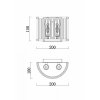 Стеклянное бра Savoy FR5053WL-02N прозрачное Freya