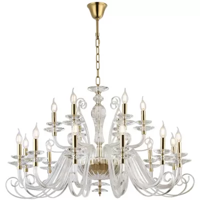 Подвесная люстра 8570 8576+12/C gold polished Newport