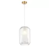 Стеклянный подвесной светильник Milan 10038 VL5724P21 белый Vele Luce