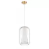 Стеклянный подвесной светильник Milan 10038 VL5724P21 белый Vele Luce