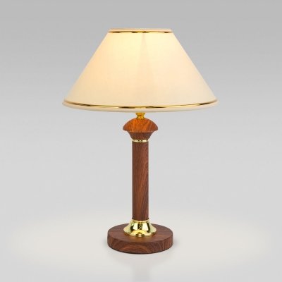 Интерьерная настольная лампа Lorenzo 60019/1 орех Eurosvet