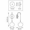 Стеклянное бра PENTOLA 803548 желтое Lightstar