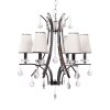 Подвесной светильник Glamour LDP 66247-6 WT+CHR белый конус Lumina Deco