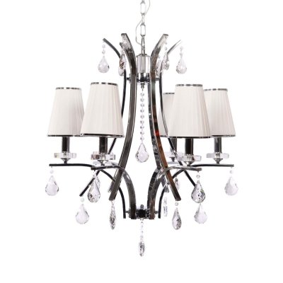 Подвесной светильник Glamour LDP 66247-6 WT+CHR Lumina Deco для натяжного потолка